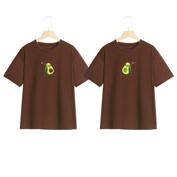 Perfect Pair Avocado Couple Oversized Tee – His & Hers Matching Outfit - Image 2