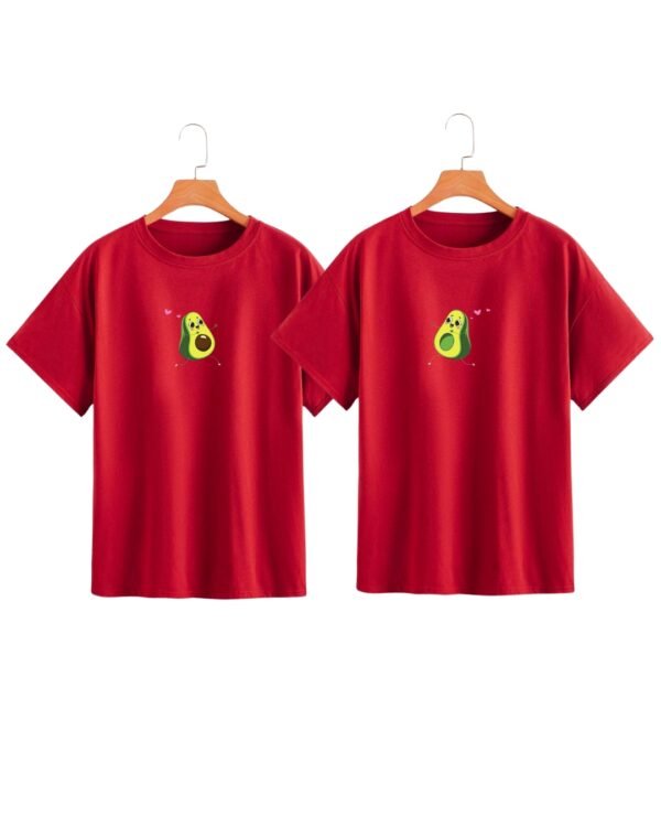 Perfect Pair Avocado Couple Oversized Tee – His & Hers Matching Outfit - Image 4