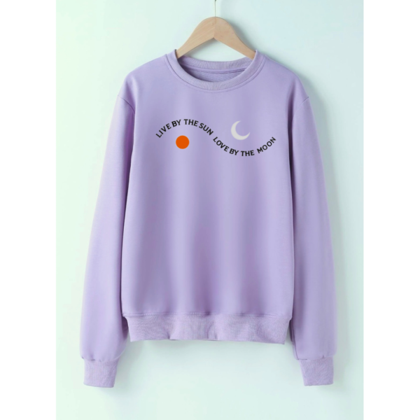 Live by the Sun Love by the Moon Women’s Sweatshirt – Cozy and Inspirational - Image 2