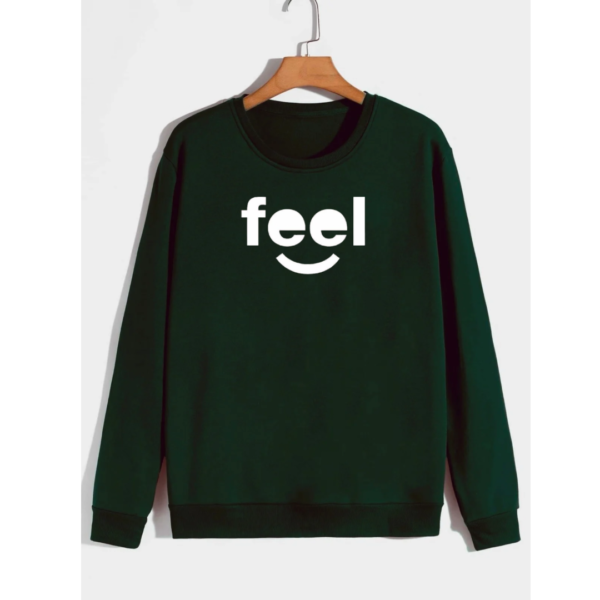 Feel Women’s Sweatshirt – Cozy and Playful Smiley Design - Image 3