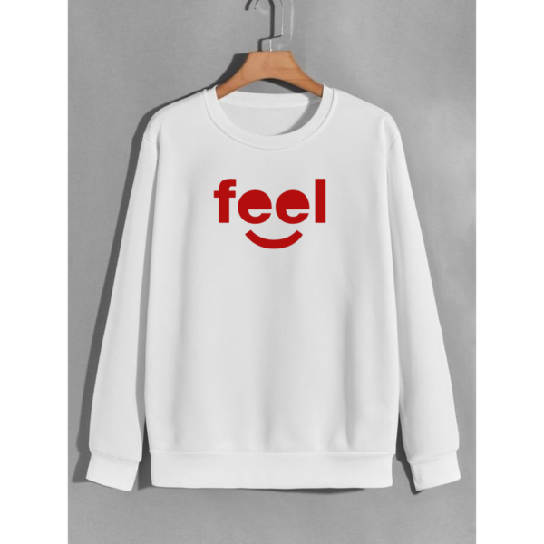 Feel Women’s Sweatshirt – Cozy and Playful Smiley Design - Image 2