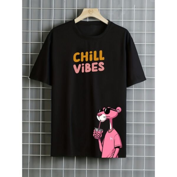 Chill Vibes Oversized T-Shirt – Relaxed Panther Design - Image 2