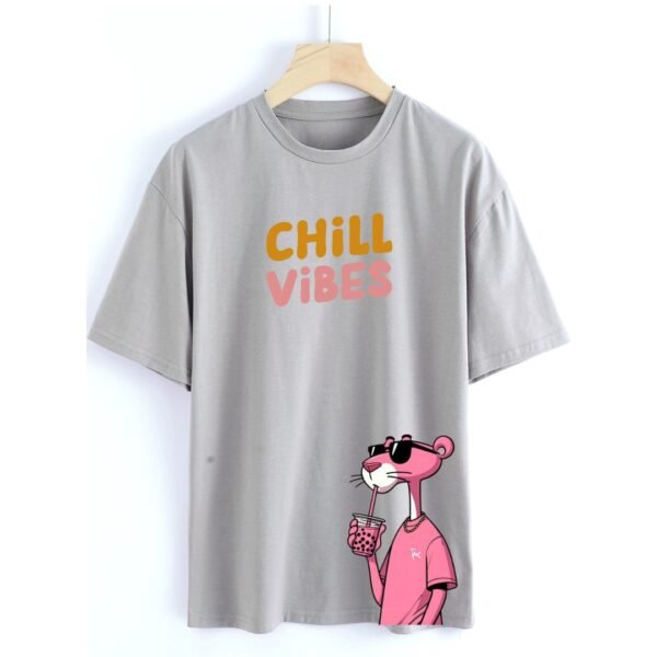 Chill Vibes Oversized T-Shirt – Relaxed Panther Design - Image 4