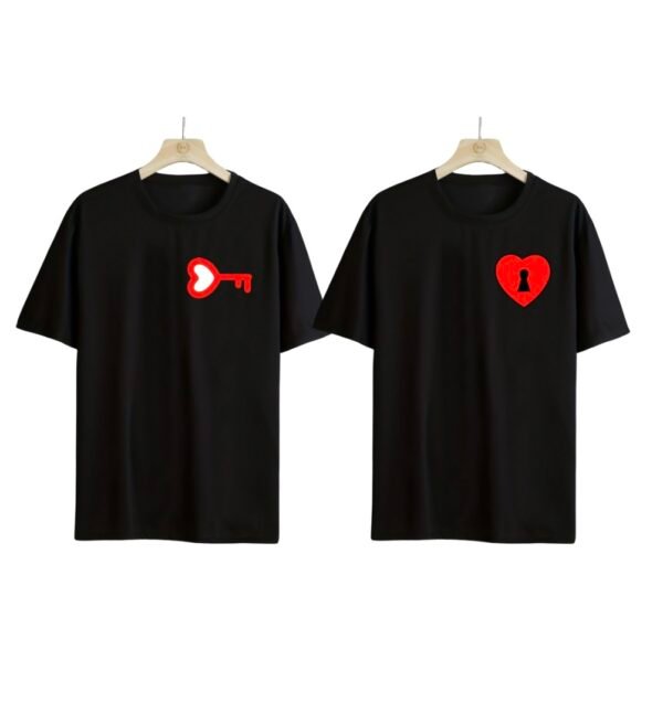 You Hold the Key to My Heart Oversized Couple T-Shirts