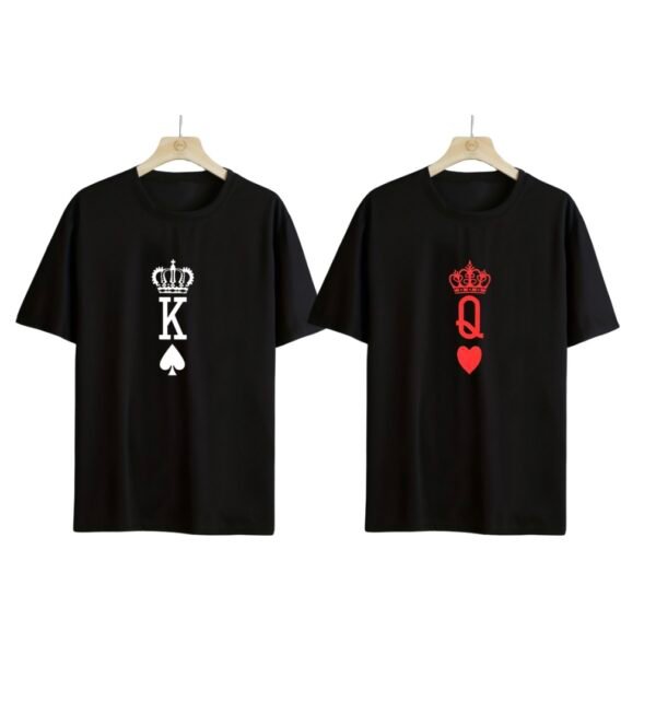 Royal Love Oversized Couple Tees – King & Queen Edition