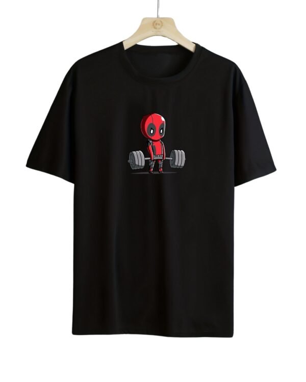 Dynamic Deadpool Print - Men's Oversized T-shirt - Image 4