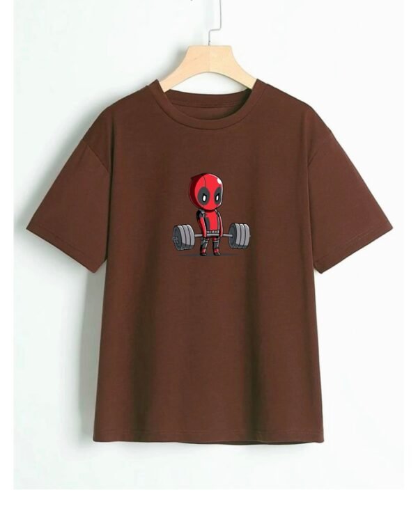 Dynamic Deadpool Print - Men's Oversized T-shirt - Image 2